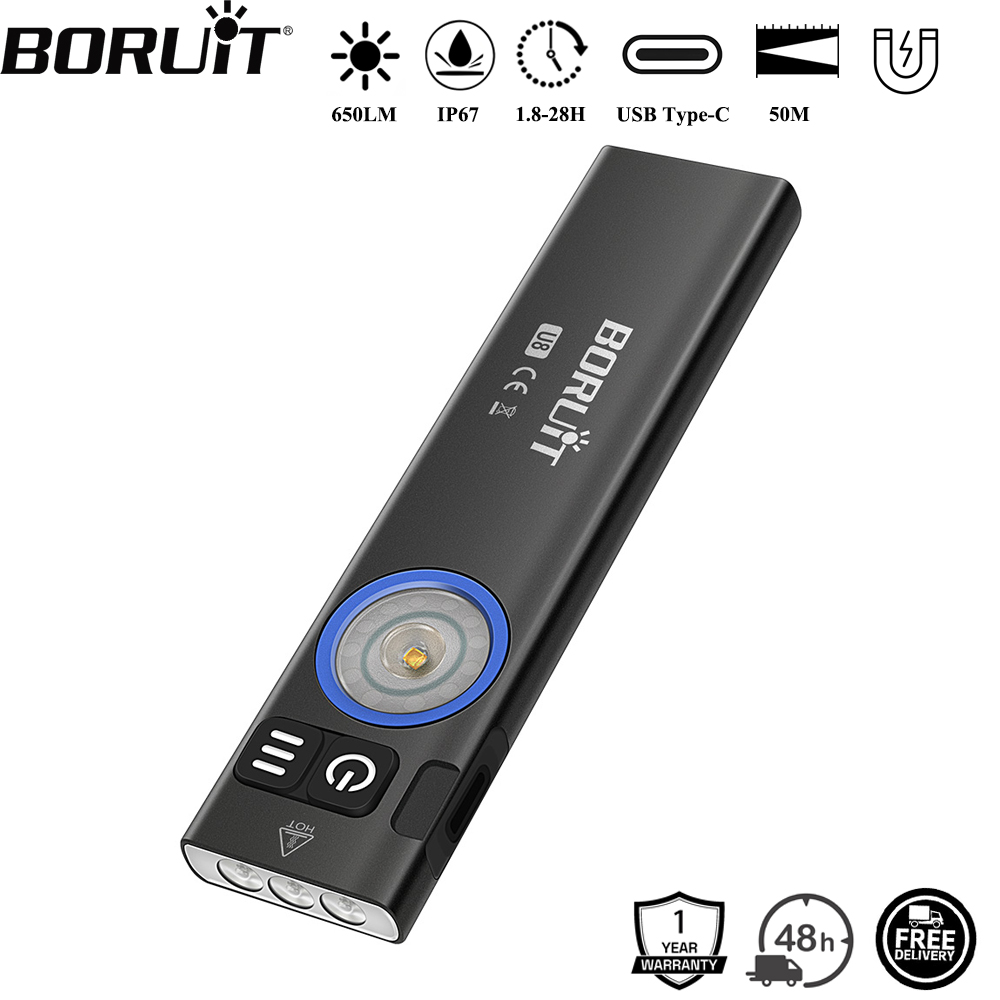 Cycling To Work - BORUiT U8 650LM EDC مصباح ليد
