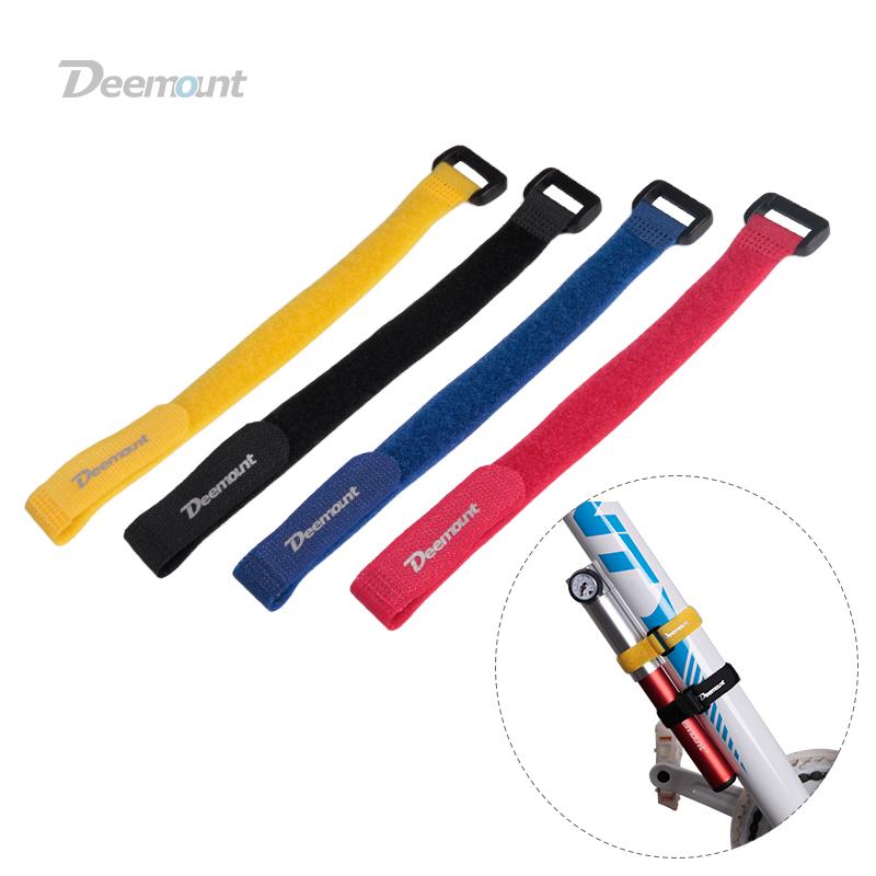 Bike Pump Frame Mount - Deemount 4 قطعة دراجة النايلون هوك/حلقة