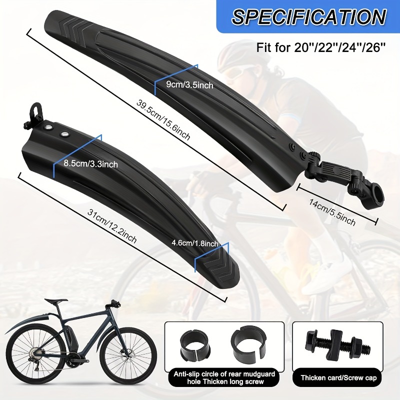 طقم واقيات طين للدراجات، مجموع - مراجعة Fender Mudguard Set وسعره