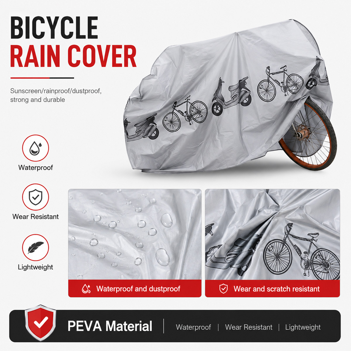 غطاء دراجة هوائية عالمي مقاوم  - مراجعة Cycling Commuter Backpack Waterproof وسعره