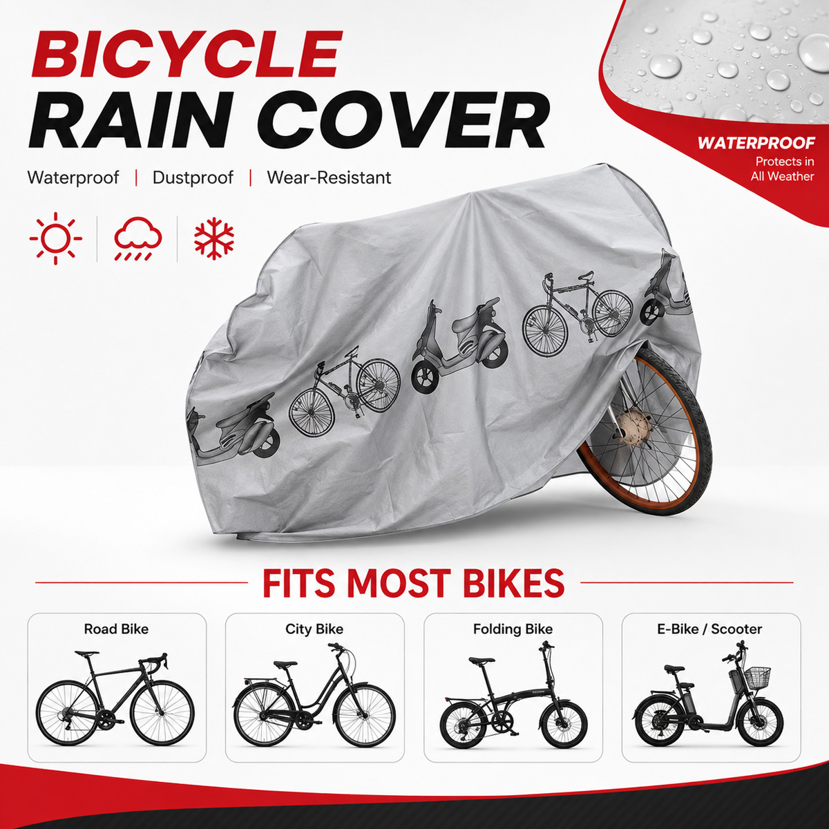 غطاء دراجة هوائية عالمي مقاوم  - مراجعة Cycling Commuter Backpack Waterproof وسعره
