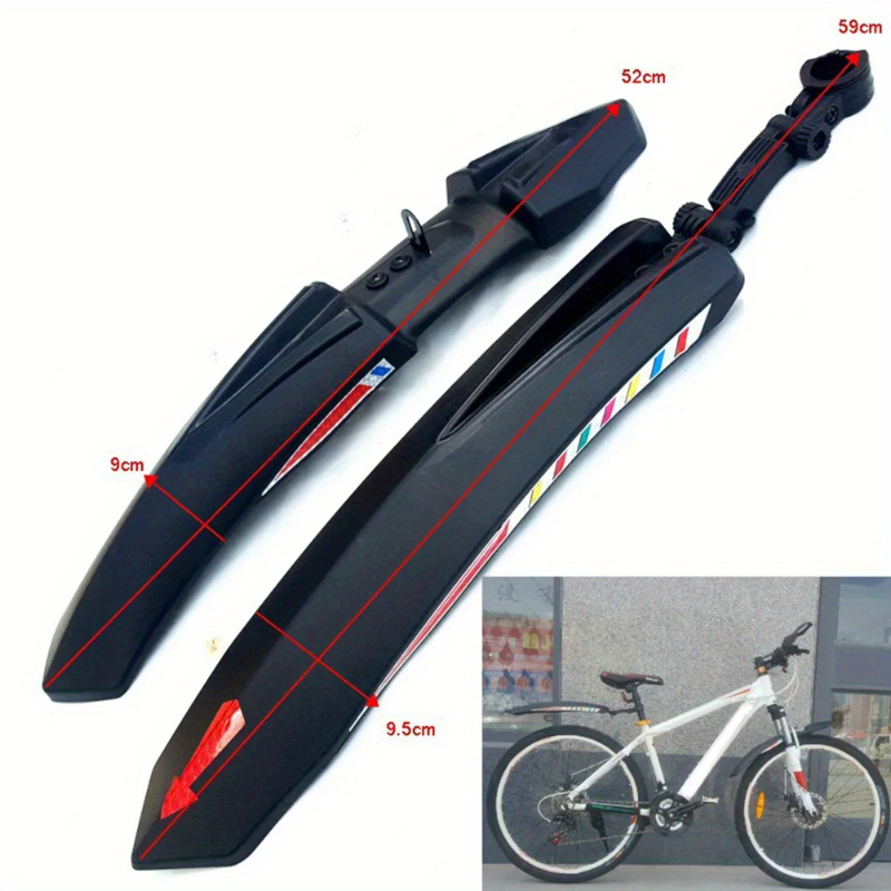 مجموعة مصدات رذاذ الدراجة على  - مراجعة Fender Mudguard Set وسعره