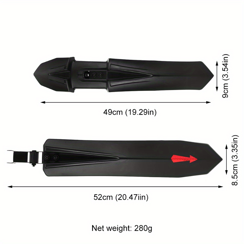 مجموعة مصدات رذاذ الدراجة على  - مراجعة Fender Mudguard Set وسعره