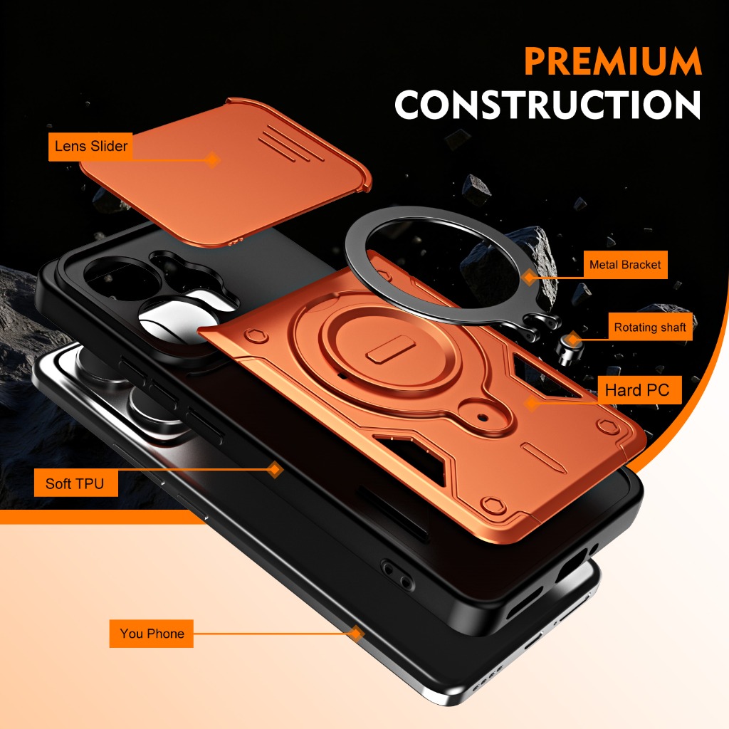 غطاء هاتف مقاوم للصدمات مع غطا - مراجعة Kickstand Adjustable وسعره